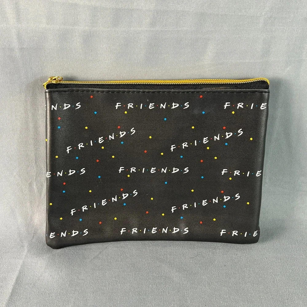 Paladone Friends TV Show Make-Up Travel Pouch Black Zipper Closure for Women's